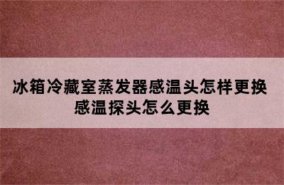 冰箱冷藏室蒸发器感温头怎样更换 感温探头怎么更换